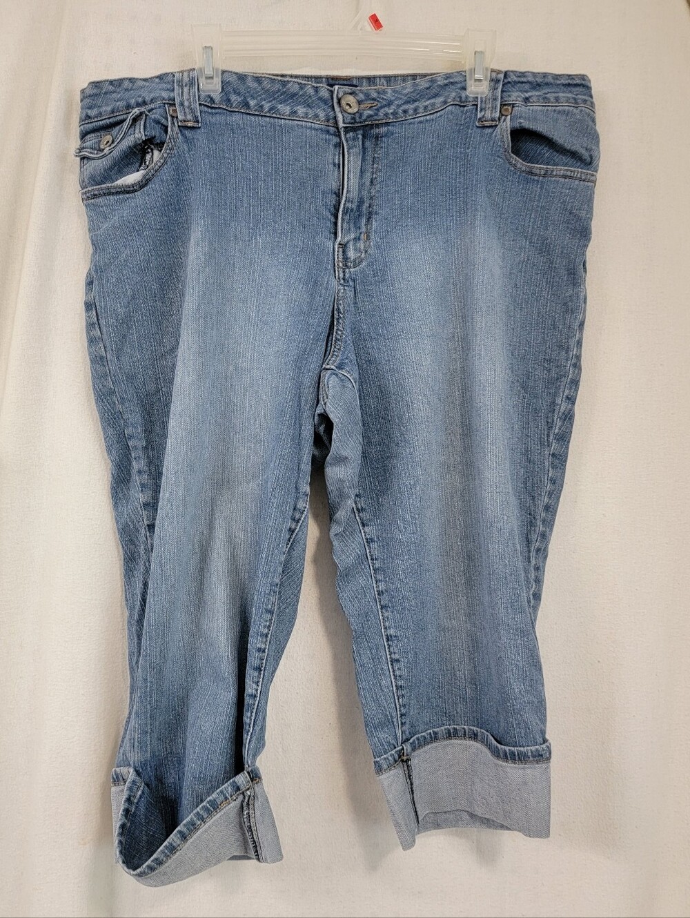 L.A. Blues Light Blue Cropped Women’s Capris Size 22W